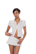 Seraphina White Pointelle Lace Set