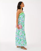 Sunnydee Tropical Engineered Woven Maxi Dress