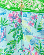 Sunnydee Tropical Engineered Woven Maxi Dress