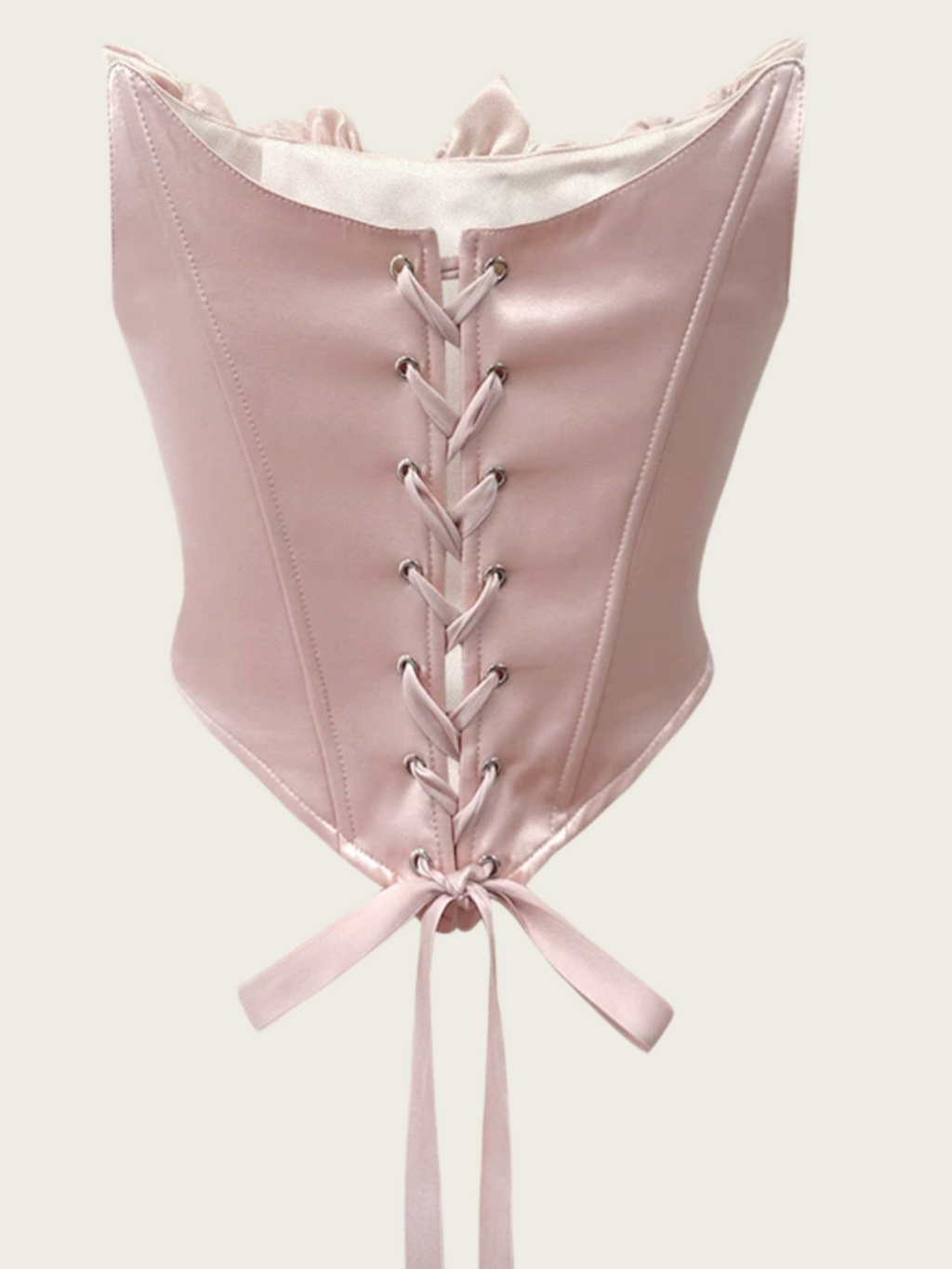 Blush Pink Rose Corset Top