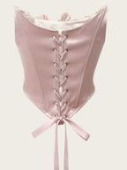 Blush Pink Rose Corset Top