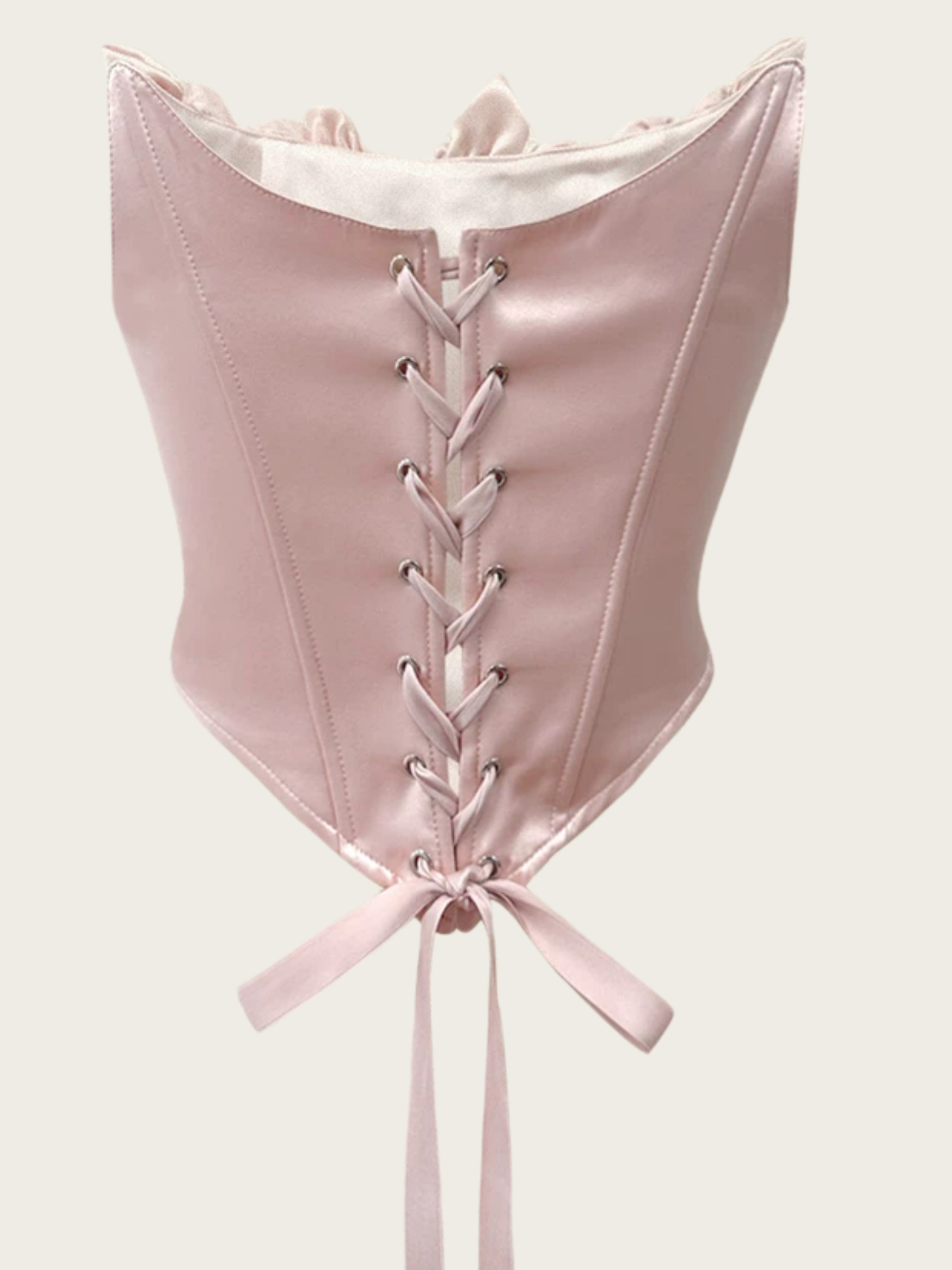 Blush Pink Rose Corset Top