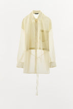 ORGANZA COMBINATION OVERSIZED SHIRT
