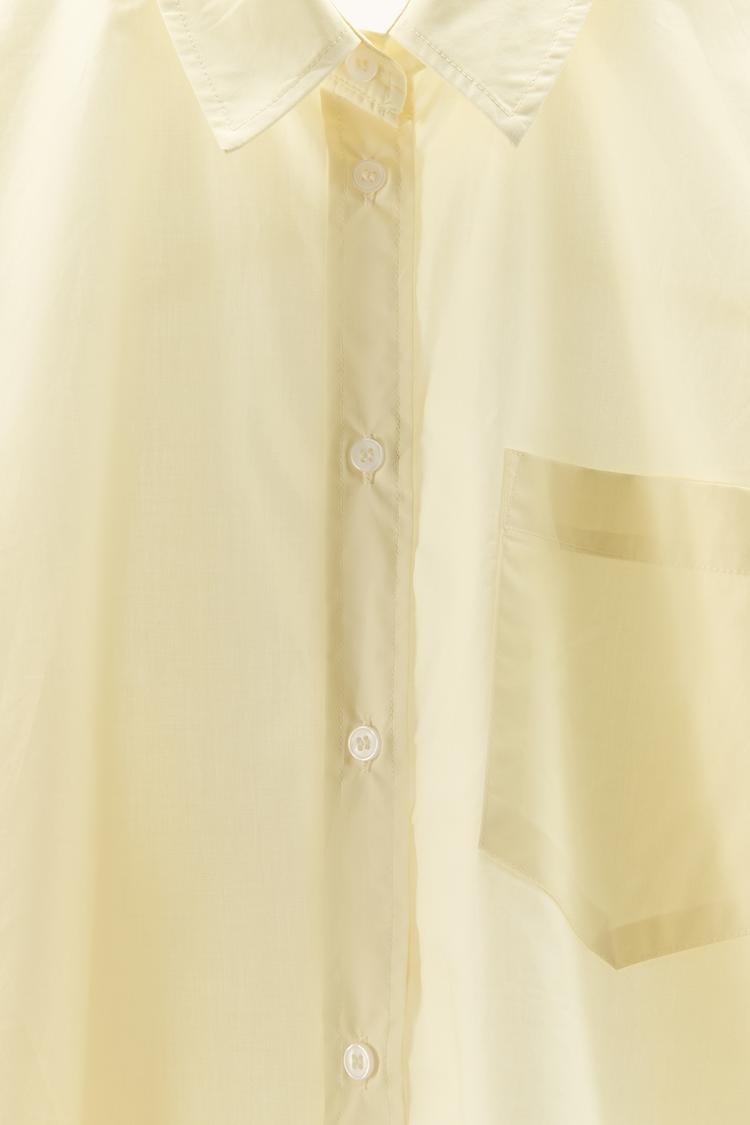 ORGANZA COMBINATION OVERSIZED SHIRT