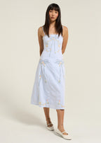 Baby Bows Patchwork Midi Dress