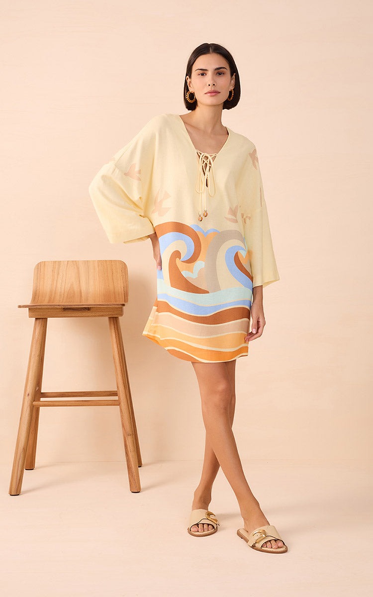Fun Print Tunic Mini Dress