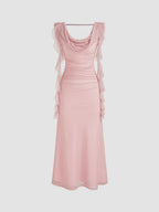 Seraphina Goddess Gown – Dusty Rose