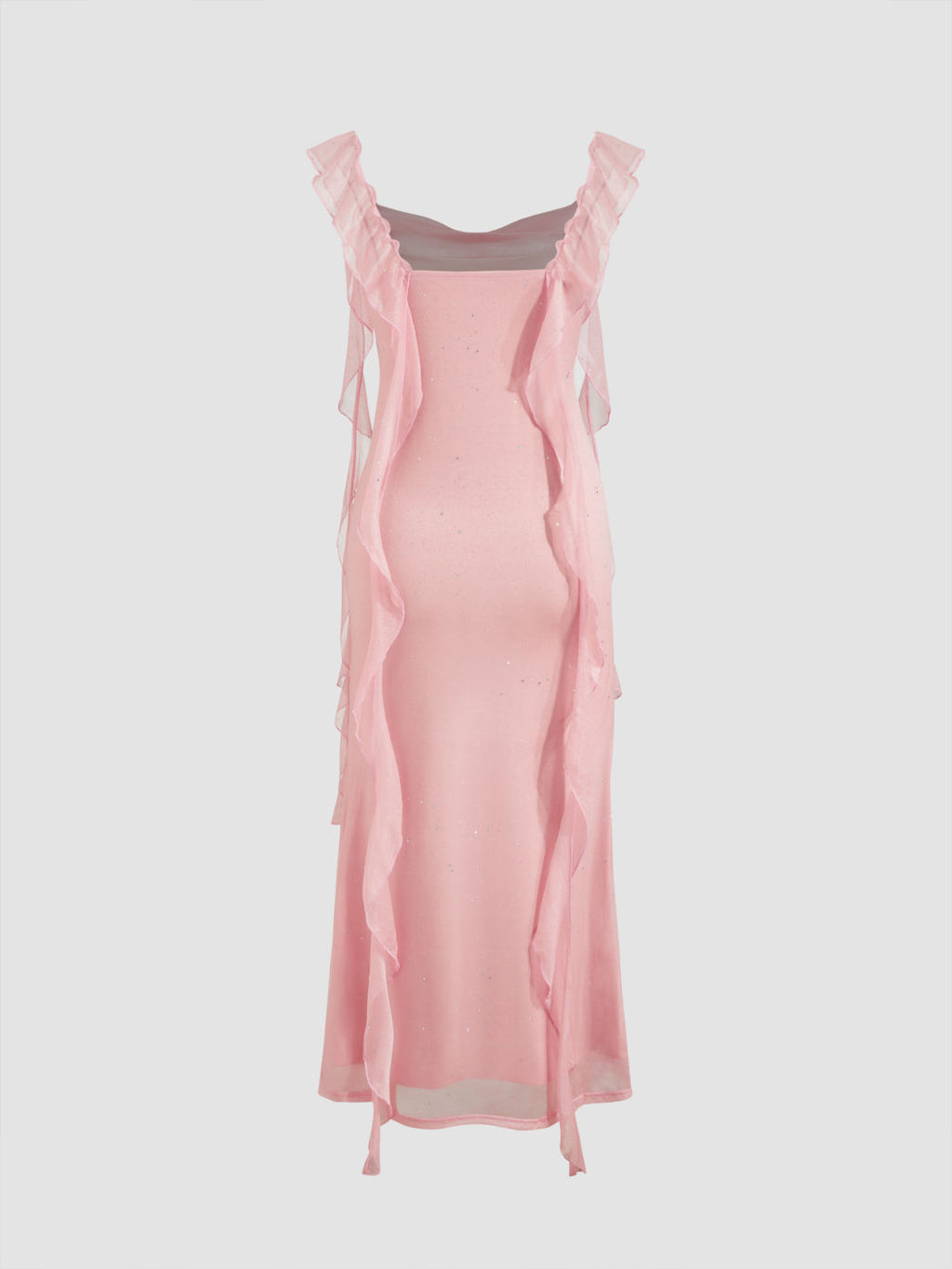 Aurora Ruffle Maxi – Rose Quartz