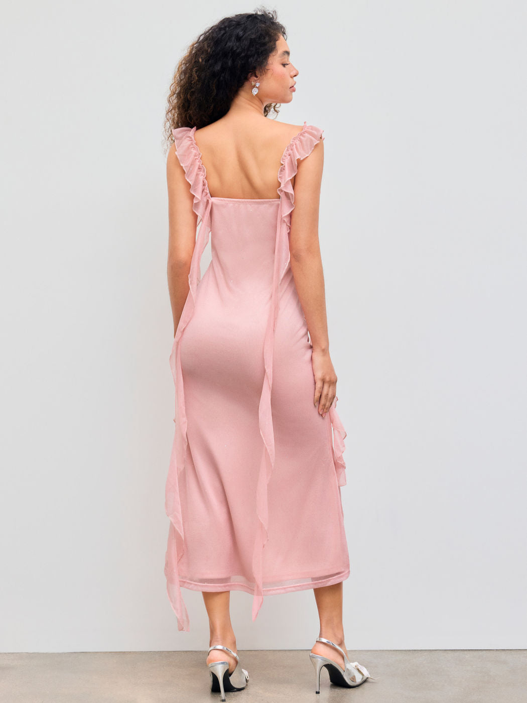 Aurora Ruffle Maxi – Rose Quartz