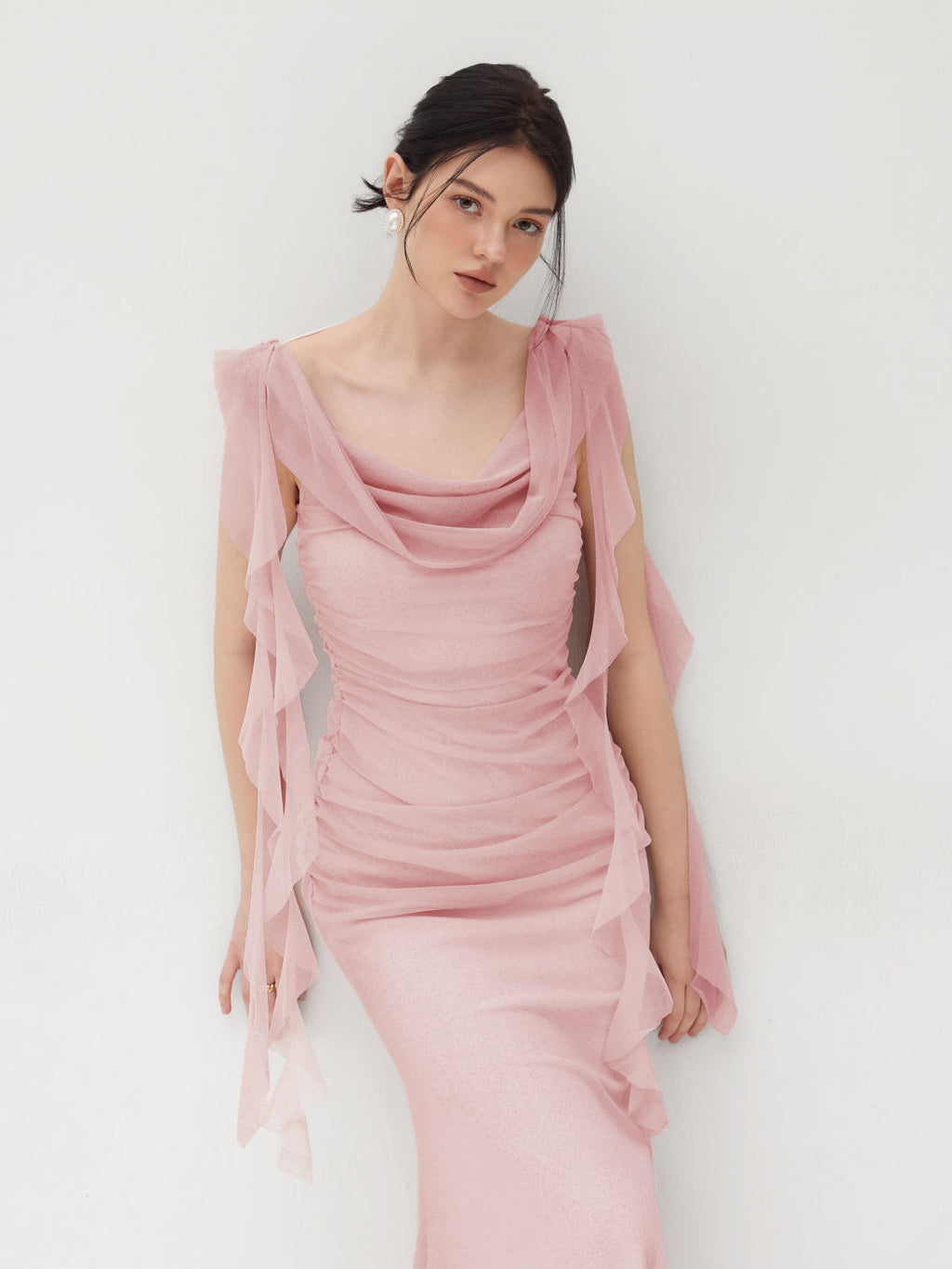 Seraphina Goddess Gown – Dusty Rose