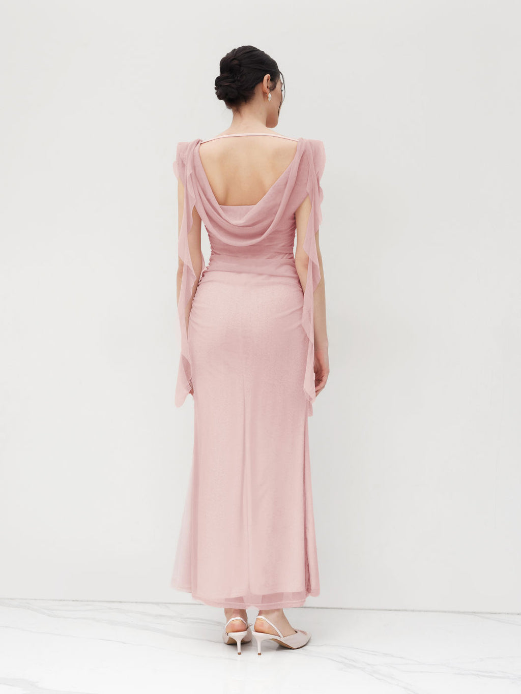 Seraphina Goddess Gown – Dusty Rose