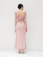 Seraphina Goddess Gown – Dusty Rose