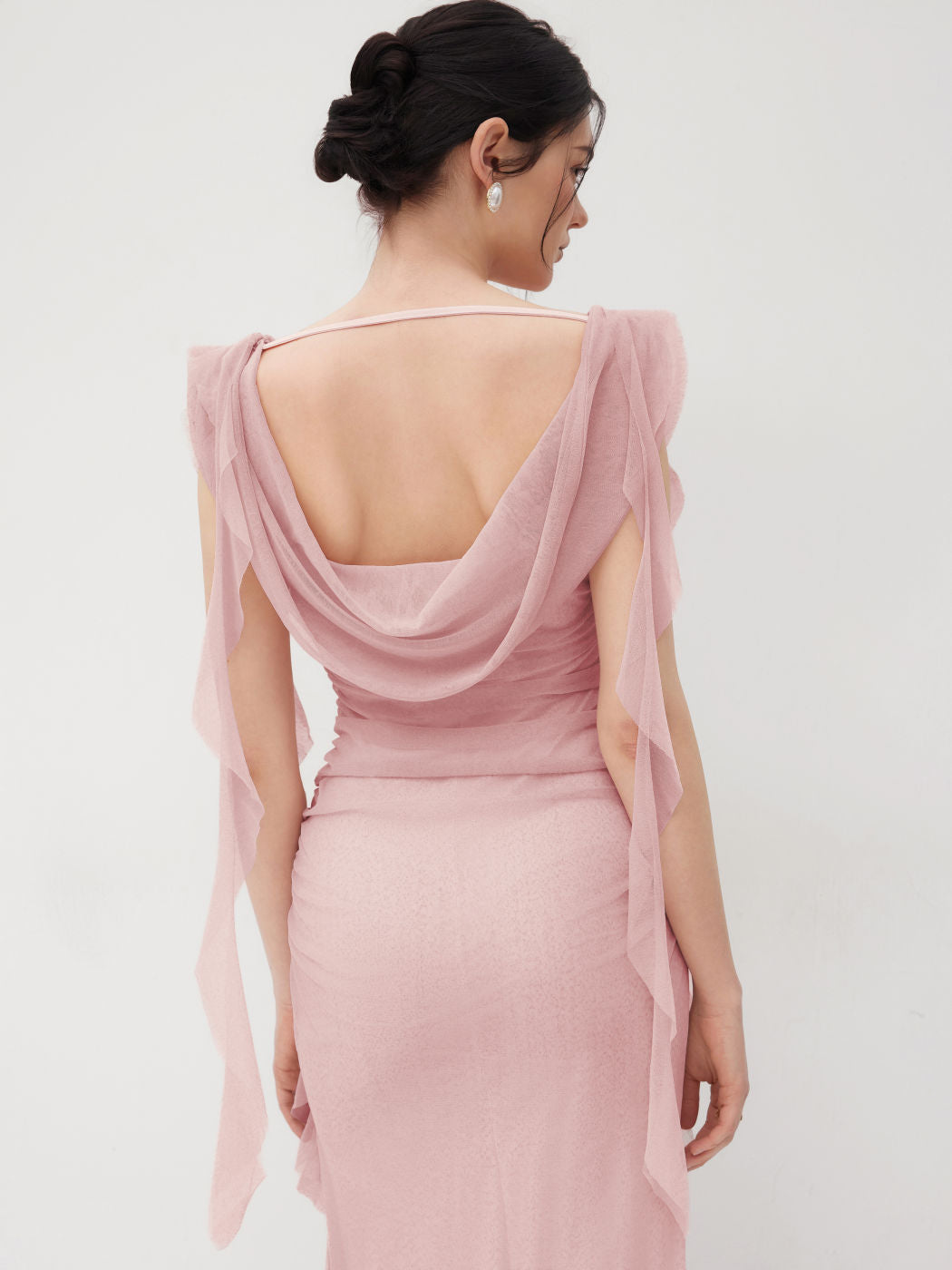 Seraphina Goddess Gown – Dusty Rose