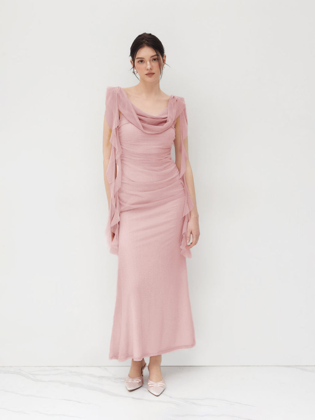Seraphina Goddess Gown – Dusty Rose