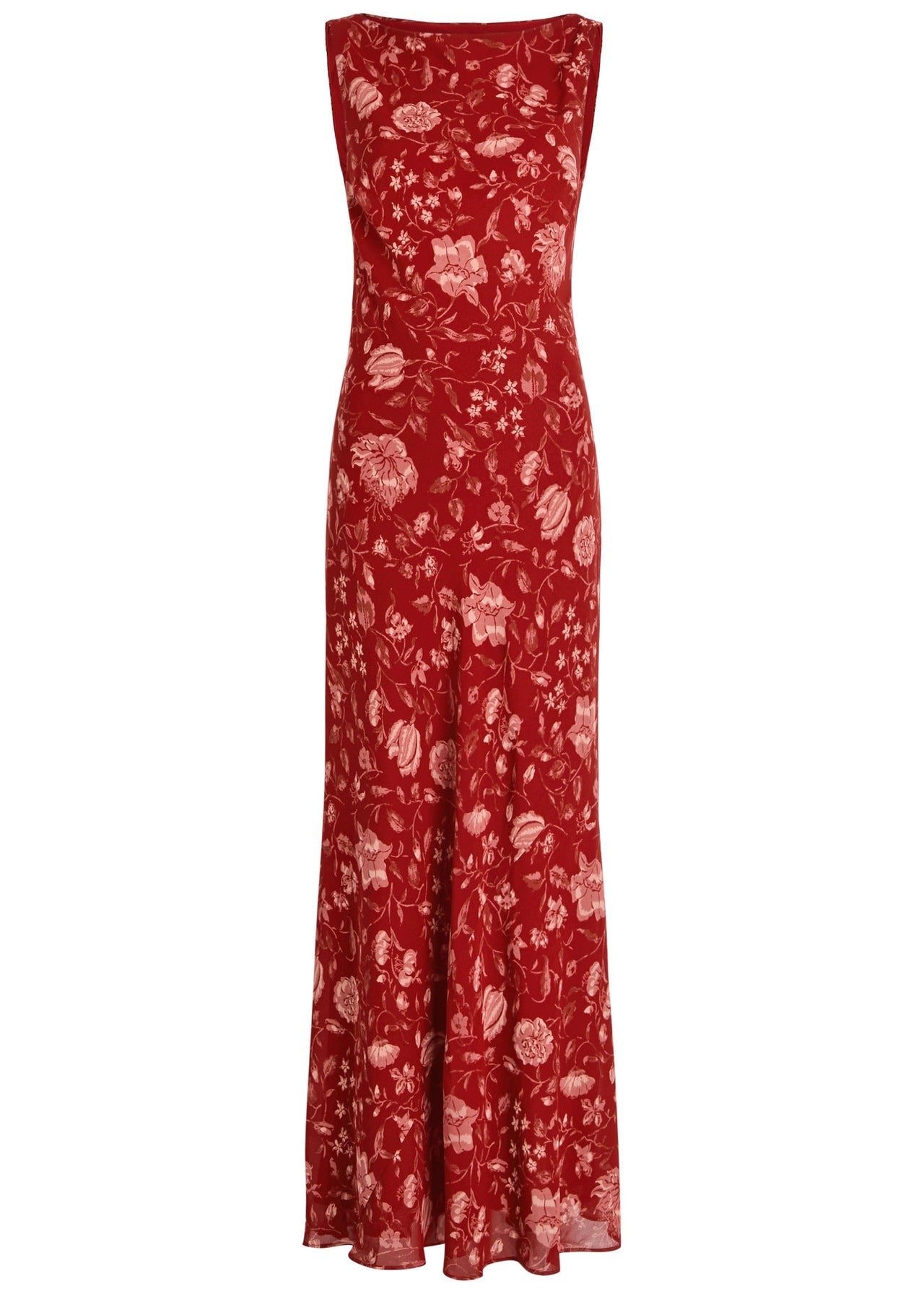 Prescott Floral-Print Chiffon Maxi Dress