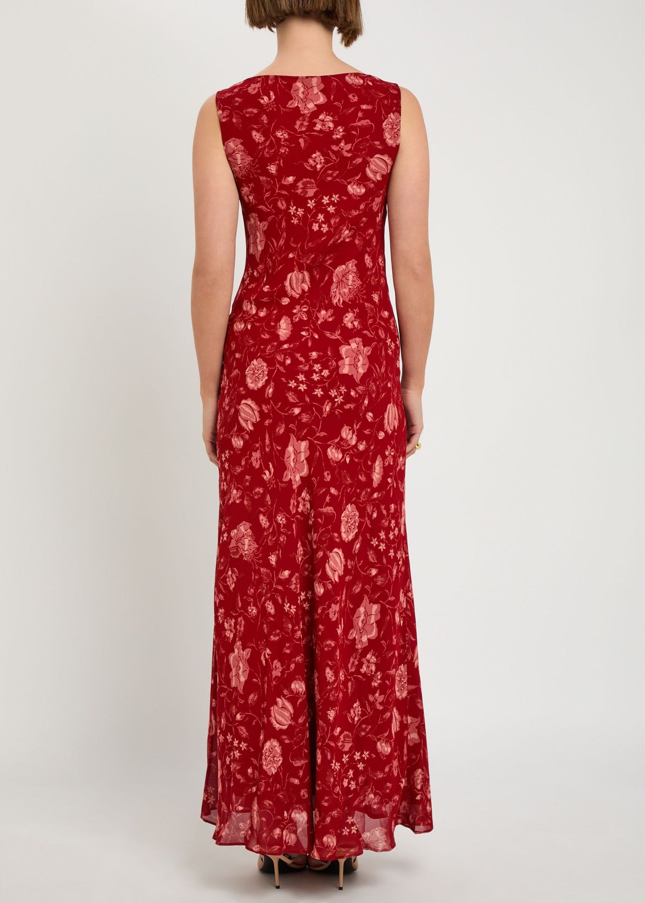 Prescott Floral-Print Chiffon Maxi Dress