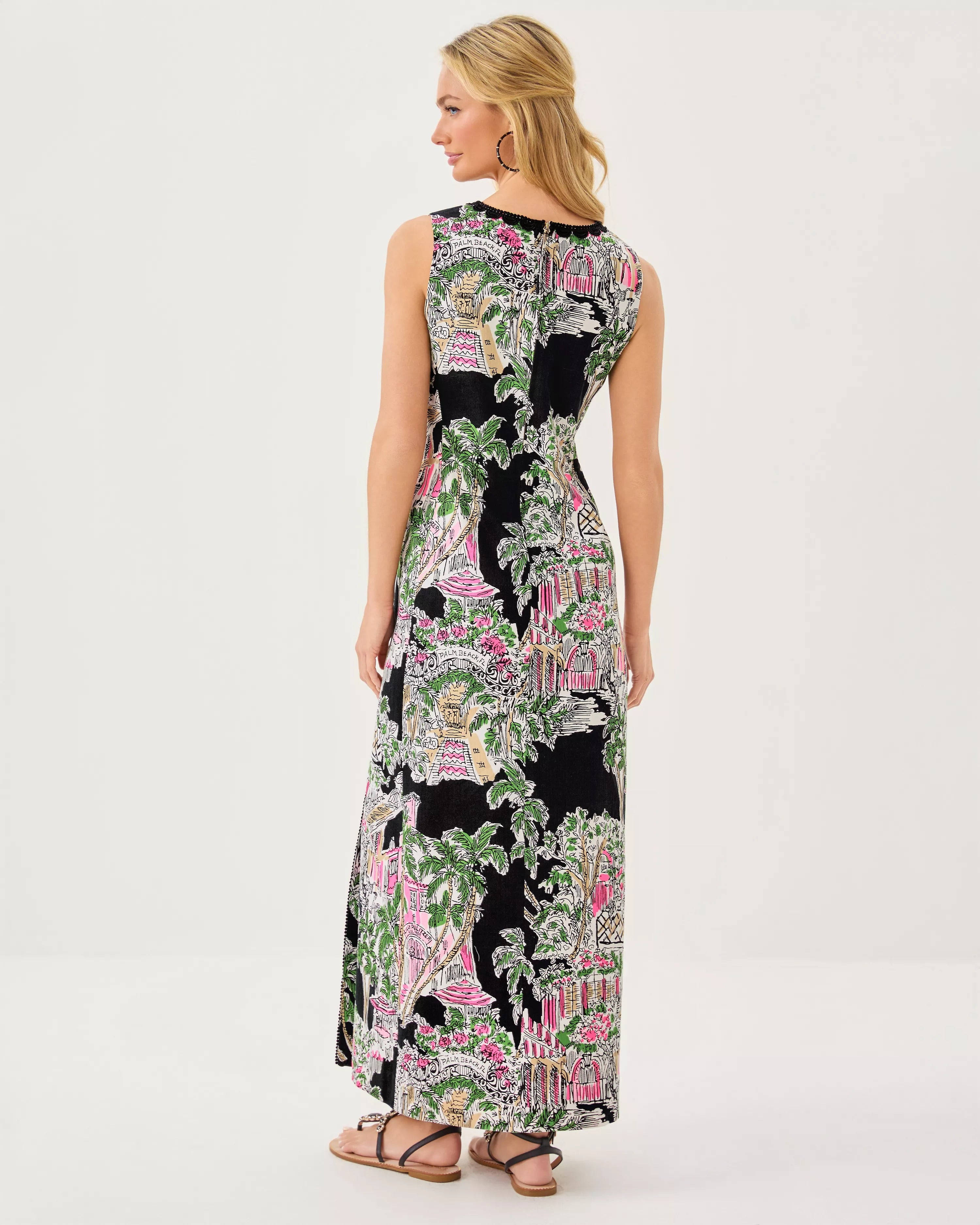 Darlene Stretch Maxi Shift Dress