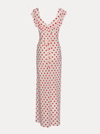 The Claudia Red Dot Maxi Dress