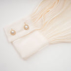 Neutral Fully Pleated Ruffled Mini Dress