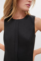 Black Mixed-Media Coco Maxi Dress