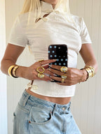 Suus Collar Top in Cream