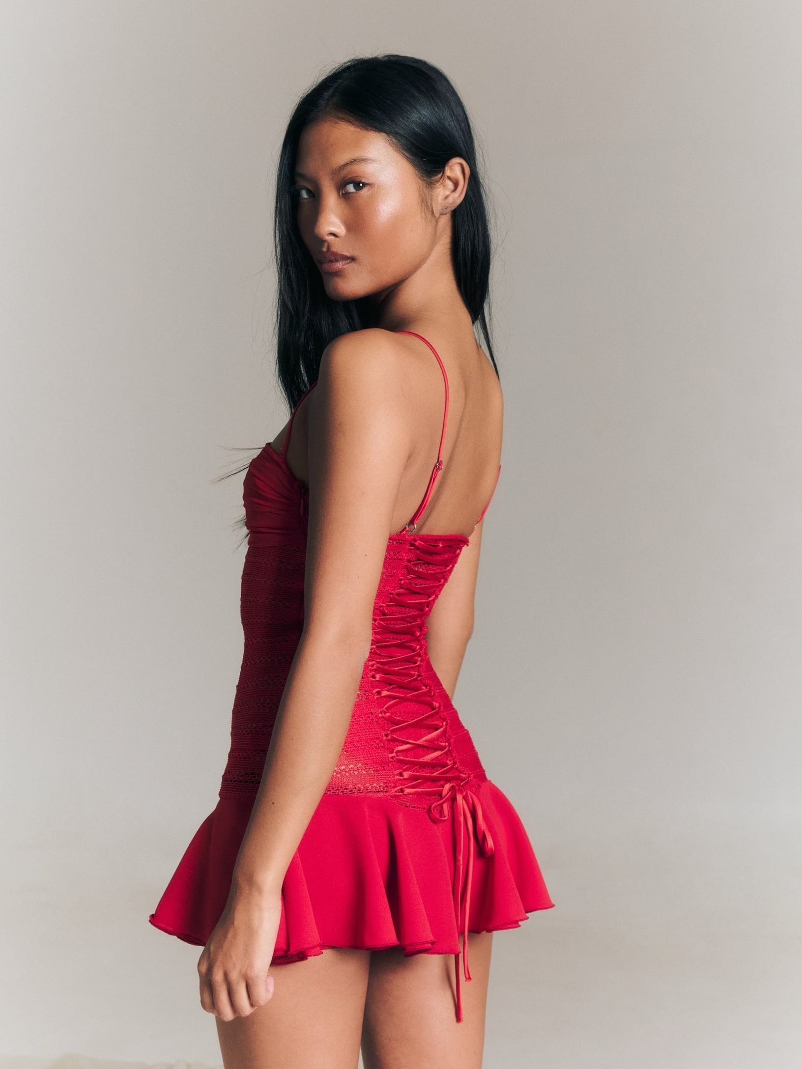 Oriella Mini Dress - Red
