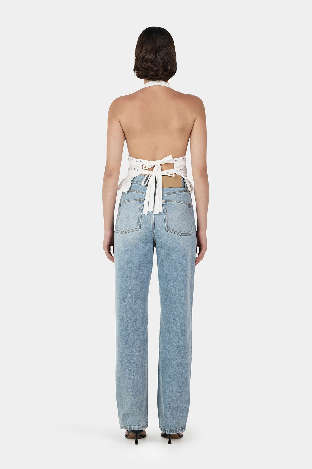 Mavis Studded Top Ivory