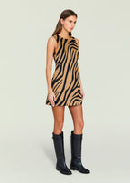 Zebra Print Mini Dress