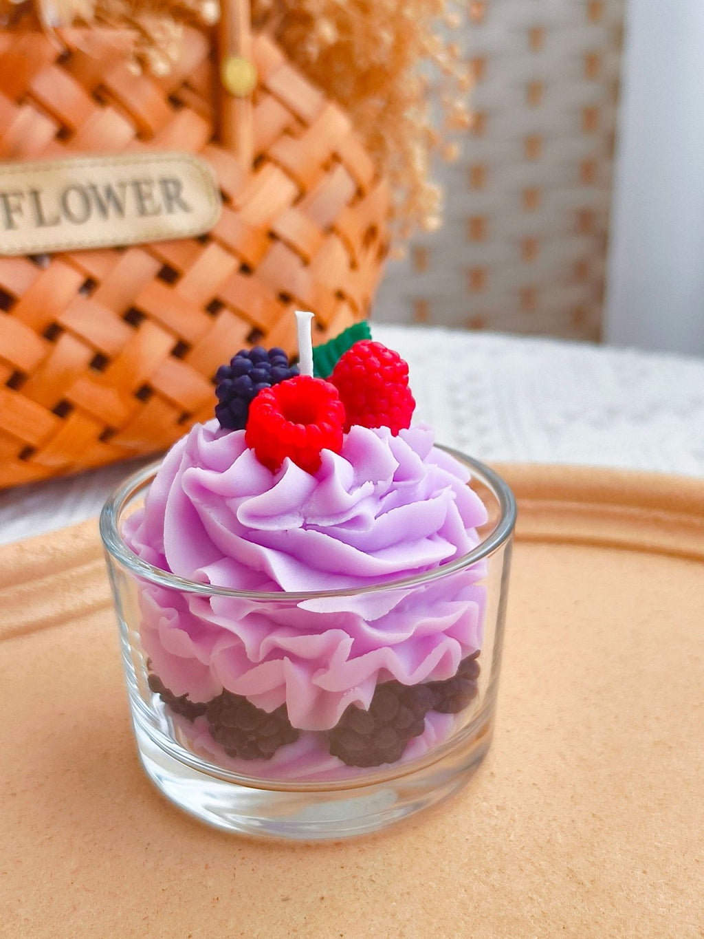 Berry Cream Cake Candle – English Pear & Freesia | Handcrafted Decorative Candle