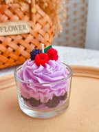 Berry Cream Cake Candle – English Pear & Freesia | Handcrafted Decorative Candle