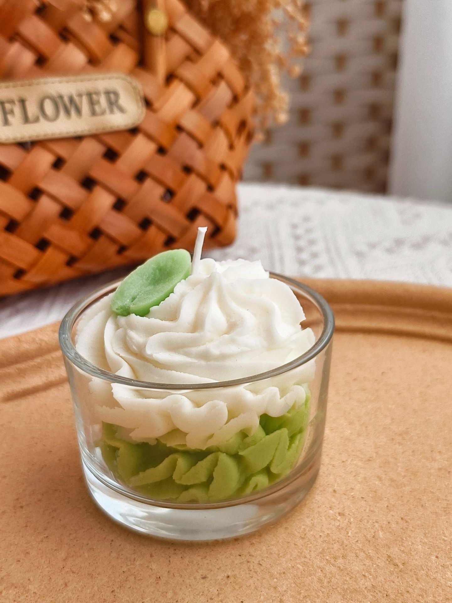 Grape Cream Cake Candle – White Peach Oolong | Handcrafted Scented Candle