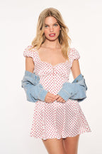 Avine Polkadot Mini Dress