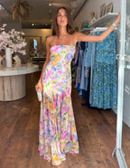 Filomena Floral Dress- Pastel