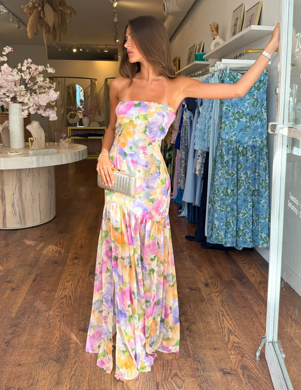 Filomena Floral Dress- Pastel