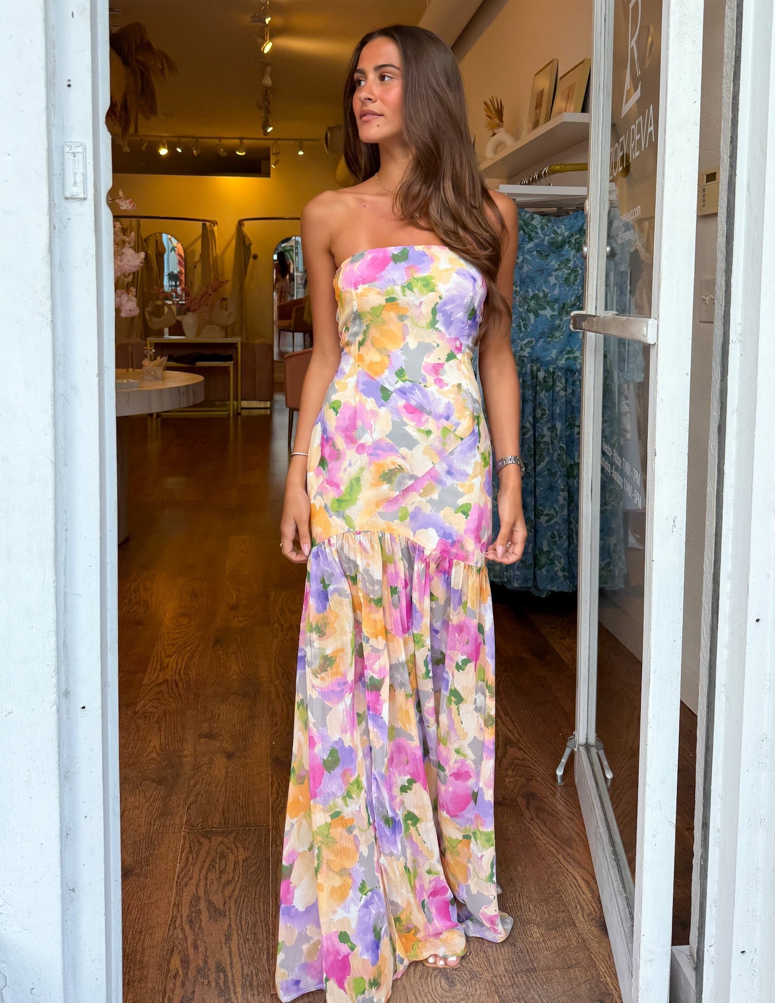 Filomena Floral Dress- Pastel