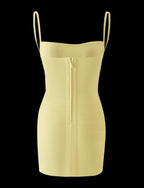 Midori Bandage Mini Dress - Yellow
