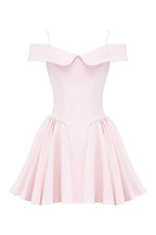Ballerina Pink Off Shoulder Mini Dress