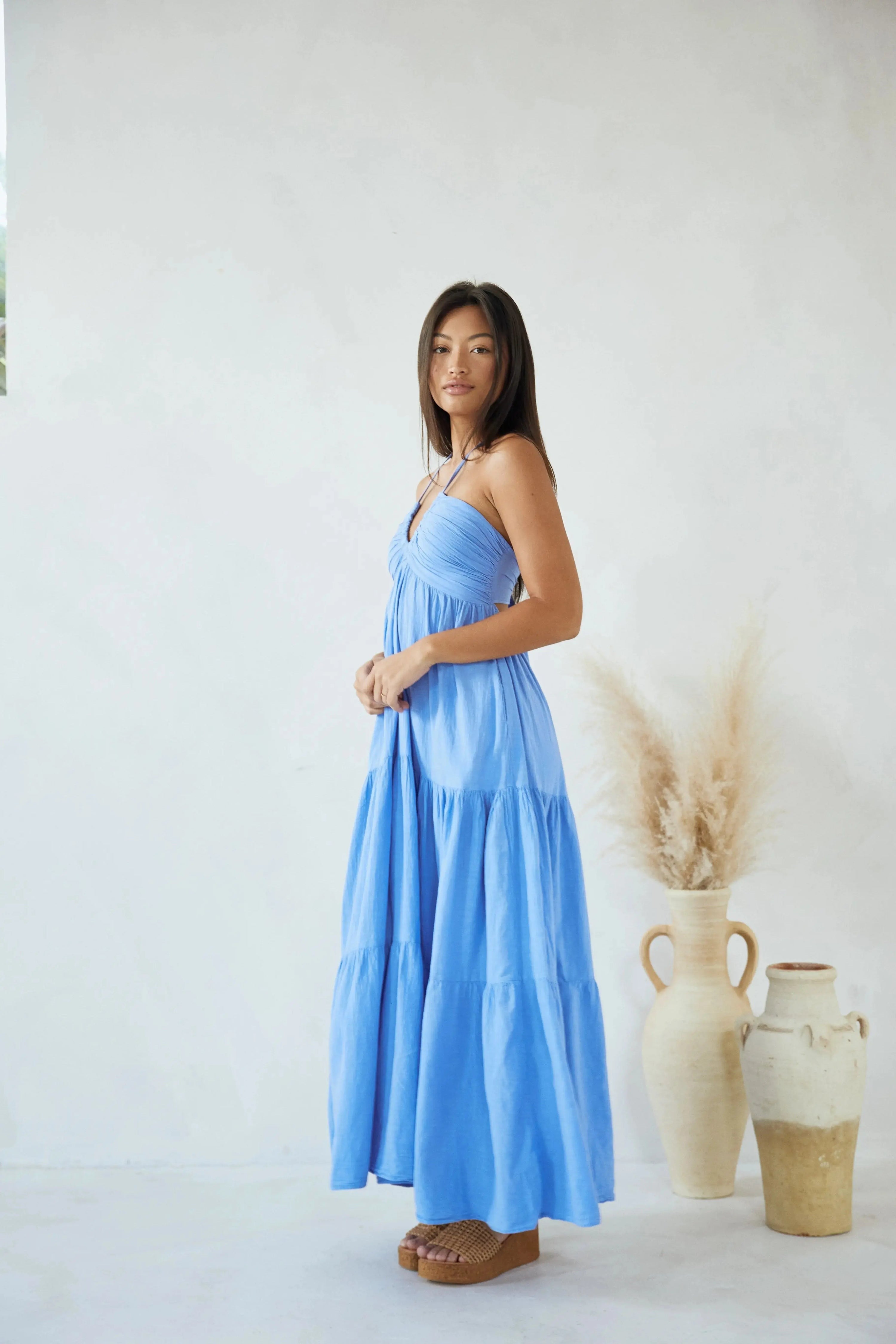 Carlotta Maxi Dress - Azure