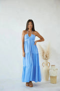 Carlotta Maxi Dress - Azure