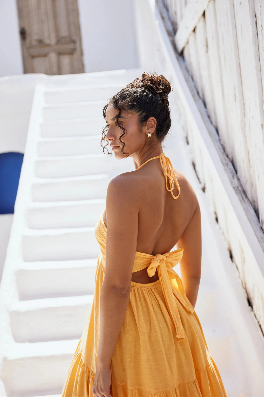 Carlotta Maxi Dress - Tangerine