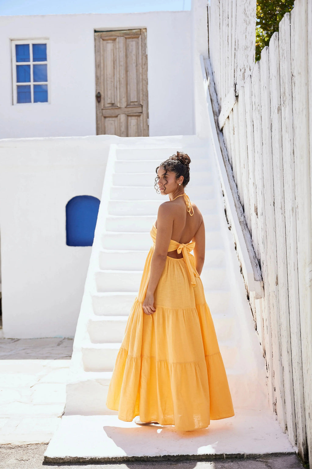 Carlotta Maxi Dress - Tangerine