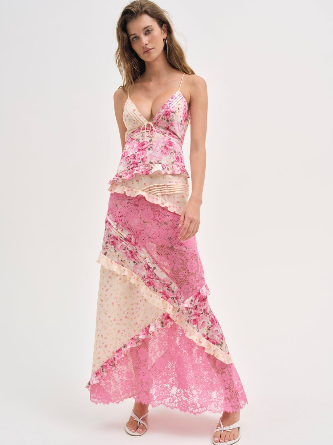 Rosalyn Maxi Dress - Coral