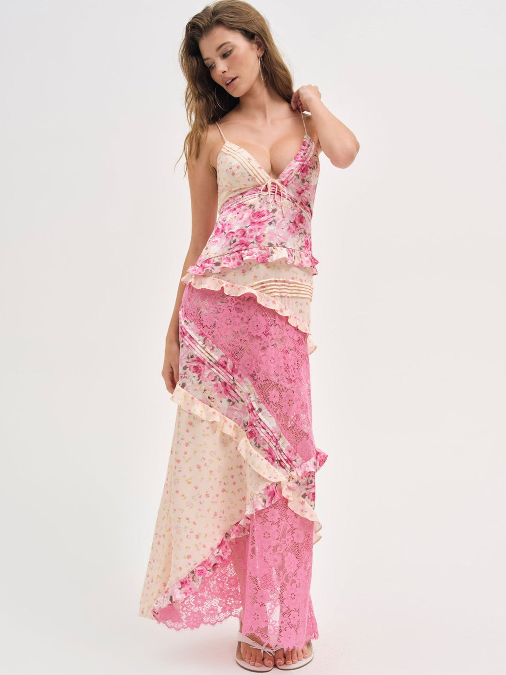 Rosalyn Maxi Dress - Coral