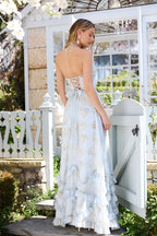 Scarlette Dress in Victorian Blue Roses