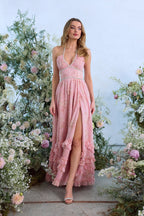 Scarlette Dress in Light Pink Tapestry Rose