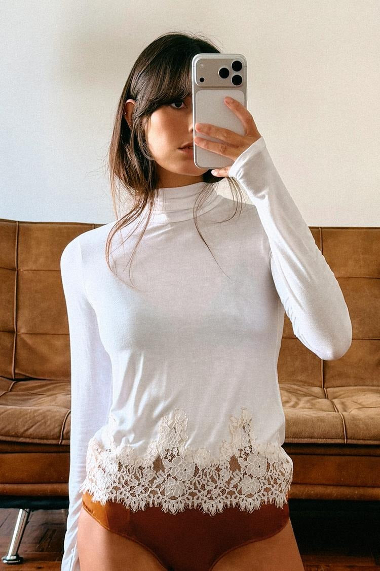 Combined Lace T-shirt