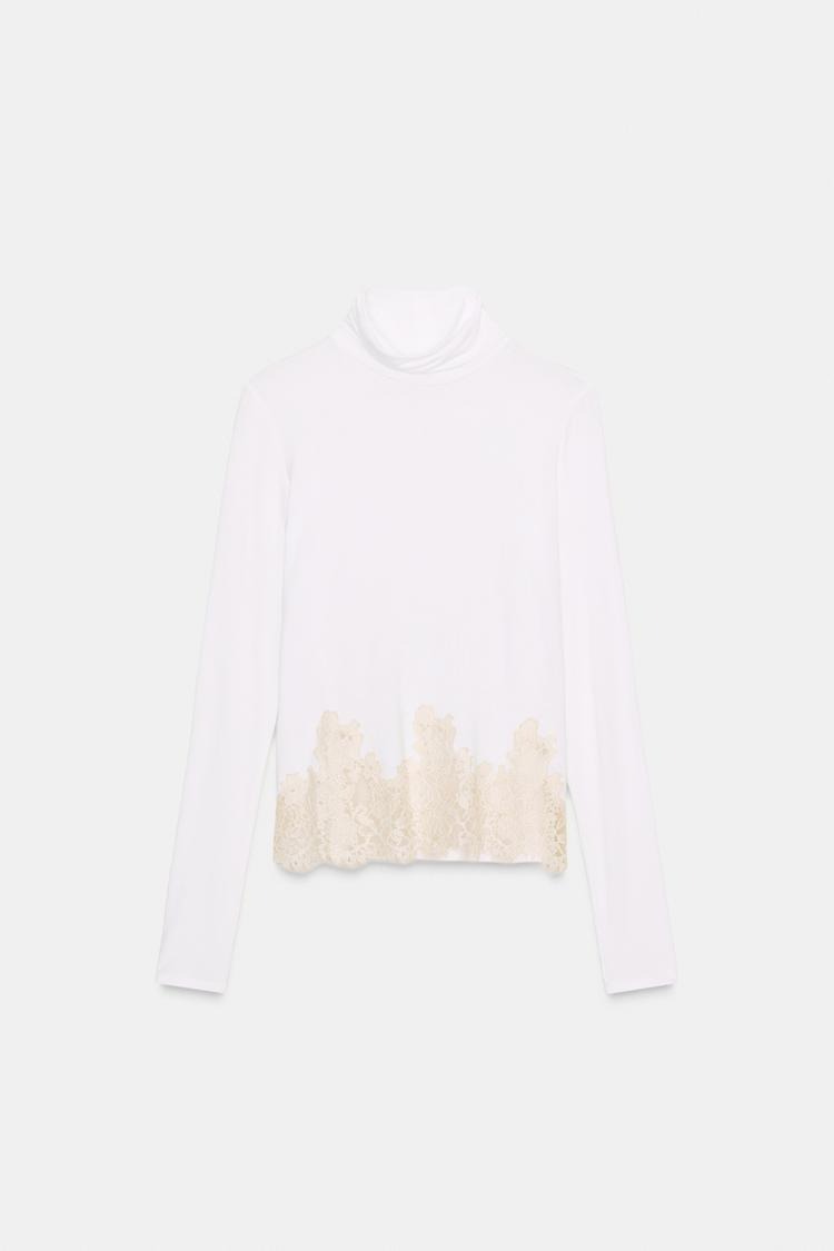 Combined Lace T-shirt