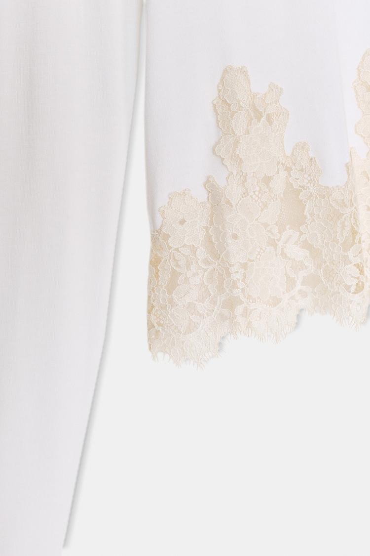 Combined Lace T-shirt