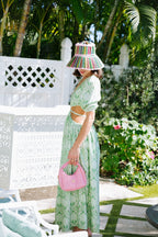 Provence Palm Cut-Out Maxi – Sage & Cream