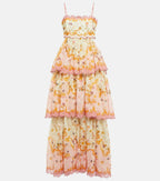 Aurelia Scalloped Tiered Maxi Dress